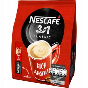 Kawa rozpuszczalna NESCAFÉ 3in1 Classic, 10 saszetek po 16,5 g