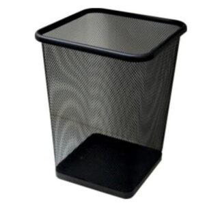 Kosz na śmieci, metalowa siatka, czarny*
