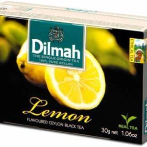 Herbata czarna aromatyzowana DILMAH cytrynowa, 20 kopert