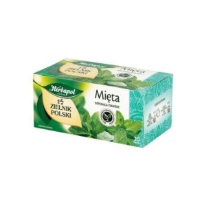 Herbata ziołowa HERBAPOL Mięta, 20 torebek