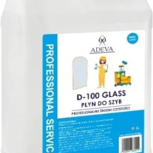 Płyn do mycia szyb ADEVA D-100 Glass, 5 l