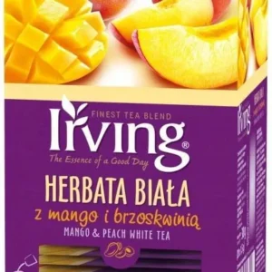 Herbata biała IRVING mango z brzoskwinią, 20 kopert