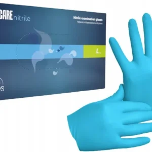 Rękawice nitrylowe ZARYS EASYCARE NITRILE, niebieskie, rozmiar S, 100 sztuk