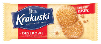 Ciastka deserowe KRAKUSKI z cukrem, 200 g
