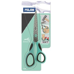 Nożyczki biurowe MILAN, 20,5 cm, turkusowe