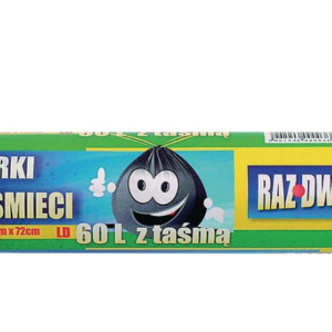 OPK10 WORKI NA ŚMIECI Z TAŚMĄ LDPE 60L