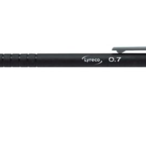 Ołówek automatyczny LYRECO Rubberized, 0,7 mm, czarny