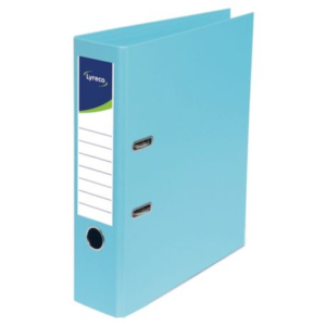 Segregator z mechanizmem LYRECO, PP, A4, 50 mm, błękitny