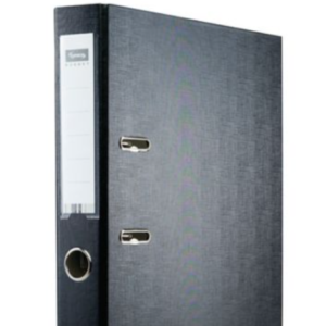 Segregator z mechanizmem LYRECO, PP, A4, 50 mm, czarny