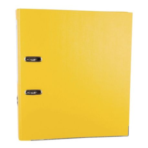 Segregator z mechanizmem LYRECO, PP, A4, 50 mm, żółty