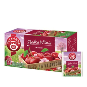 Herbata owocowa TEEKANNE World of Fruits, Słodka wiśnia, 20 kopert