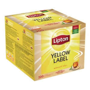 Herbata czarna LIPTON Yellow Label, 200 torebek