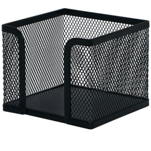 Pojemnik na karteczki siatkowy, czarny