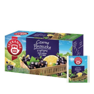 Herbata owocowa TEEKANNE World of Fruits, Czarna porzeczka, 20 kopert