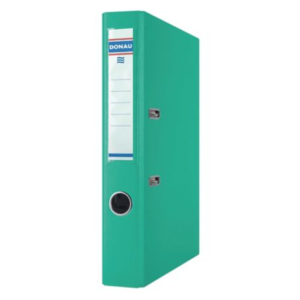 Segregator z mechanizmem DONAU Master, PP, A4, 50 mm, turkusowy