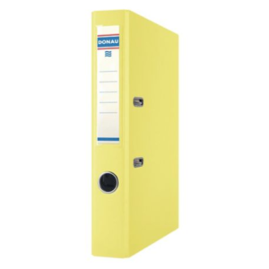 Segregator z mechanizmem DONAU Master, PP, A4, 50 mm, żółty