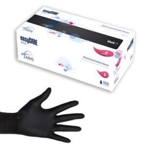 Rękawice nitrylowe ZARYS EASYCARE NITRILE BLACK, czarne, rozmiar XL, 100 sztuk