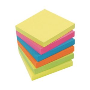 Karteczki samoprzylepne LYRECO Premium, 75x75 mm, 6 bloczków, letnie