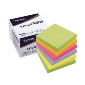 Karteczki samoprzylepne LYRECO Premium, 75x75 mm, 6 bloczków, wiosenne