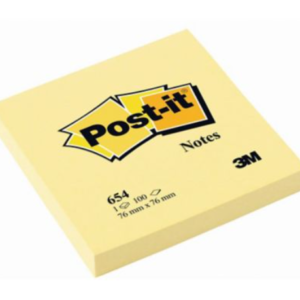 Karteczki samoprzylepne Post-it® Żółte, 76x76mm, 100 sztuk