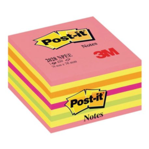 Karteczki samoprzylepne Post-it® Kostka, różowa, 76x76mm, 450 sztuk
