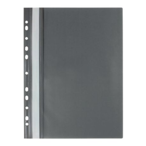 Skoroszyt wpinany miękki PP Biurfol w kolorze szarym