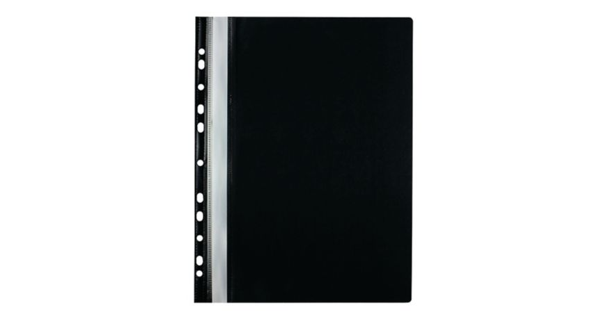 Skoroszyt wpinany miękki PP Biurfol w kolorze czarnym