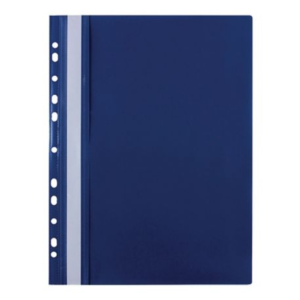 Skoroszyt wpinany miękki PP Biurfol w kolorze granatowy