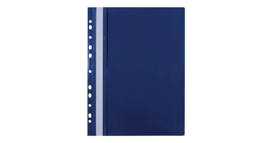 Skoroszyt wpinany miękki PP Biurfol w kolorze granatowy