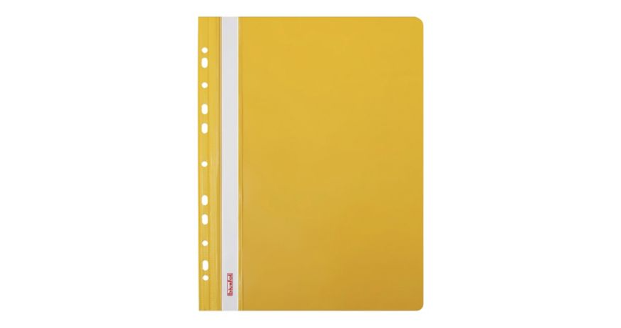 Skoroszyt BIURFOL wpinany, twardy, żółty