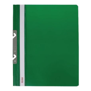 Skoroszyt BIURFOL wpinany z metalową zawieszką, twardy, zielony