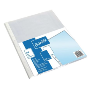 Koszulki groszkowe BANTEX, A4, 40 mikronów, 100 sztuk