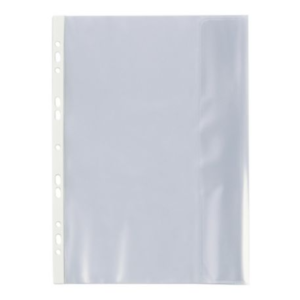 Koszulki BIURFOL z klapką boczną A4, 100 mikronów, groszkowe, 25 sztuk