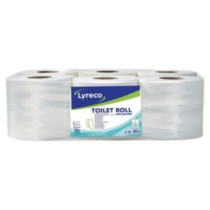 Papier toaletowy LYRECO Jumbo MINI 180 m, 12 rolek