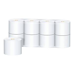 Papier toaletowy DGA Mini, 25m, biały, 8 rolek