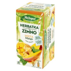 Herbatka na zimno HERBAPOL mięta i mango, 20 torebek