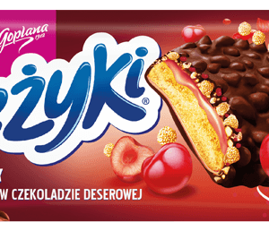 Ciastka JEŻYKI Dark, wiśniowe, 140 g