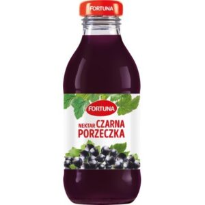 Nektar czarna porzeczka FORTUNA, zgrzewka 15 butelek x 0,3 l