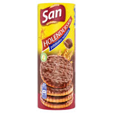 Herbatniki SAN Holenderskie półsłodkie w mlecznej czekoladzie, 170 g