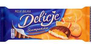 Ciastka DELICJE Szampańskie pomarańczowe, 147 g