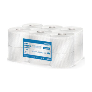 Papier toaletowy VELVET CARE Comfort Jumbo, biały, 100 m, 12 rolek