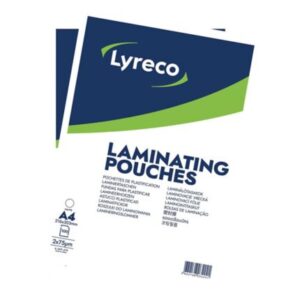 Folia do laminacji LYRECO A4 2x75 mikronów, matowa, opakowanie 100 sztuk