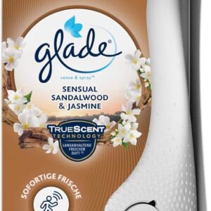 Odświeżacz automatyczny GLADE SENSE&SPRAY, Drzewo sandałowe, 18 ml