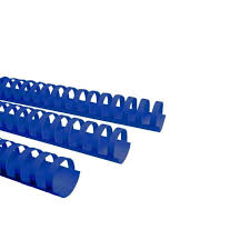 Grzbiety do bindowania OFFICE PRODUCTS, średnica 10 mm, niebieskie, 100 sztuk