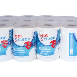 Ręcznik w roli MINI Qualita Sept&Clean 2w 50 celuloza 12 szt
