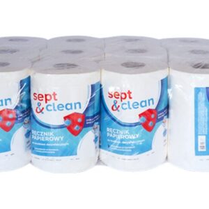 Ręcznik w roli MINI ze środkiem dezynfekującym Sept&Clean 300 2w 12szt