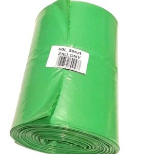 Worki LD 60l 50 szt zielone