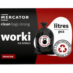 Worki LD 60l 50 szt czarne STRONG
