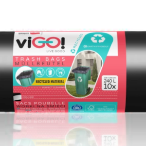 Worki LD 340L 10SZT CZARNE 140cmx120cm