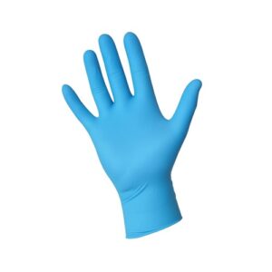 Rękawice nitrylowe-bezpudrowe 100 szt S niebieskie 8%